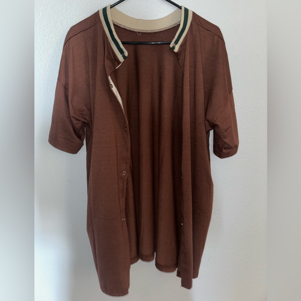 Hemmed shirt-dress Unisex